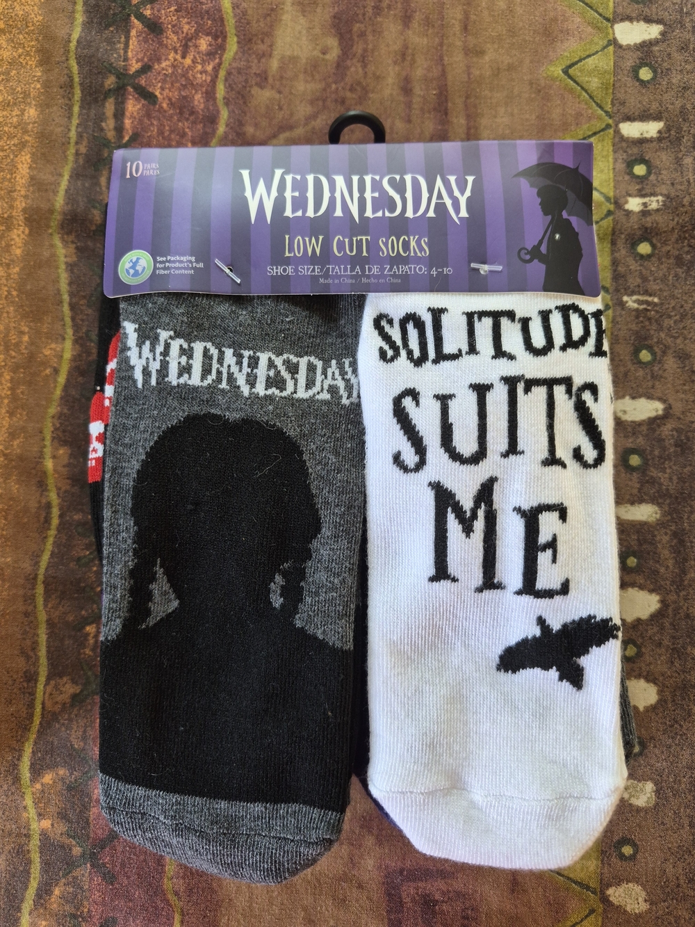 Wednesday -Low Cut Womens Socks